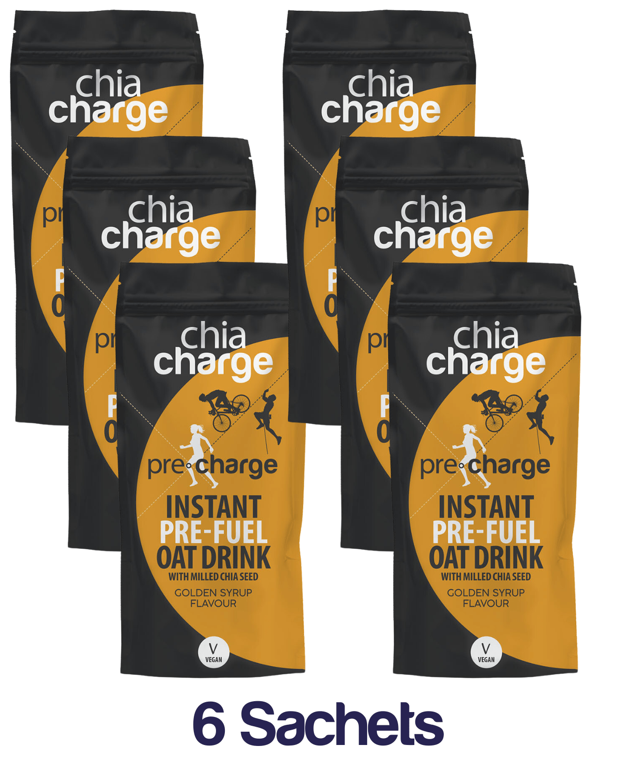 Chia Charge Special 6 x 50g sachet single serve sachets Pre-Charge Powdered Energy Drink