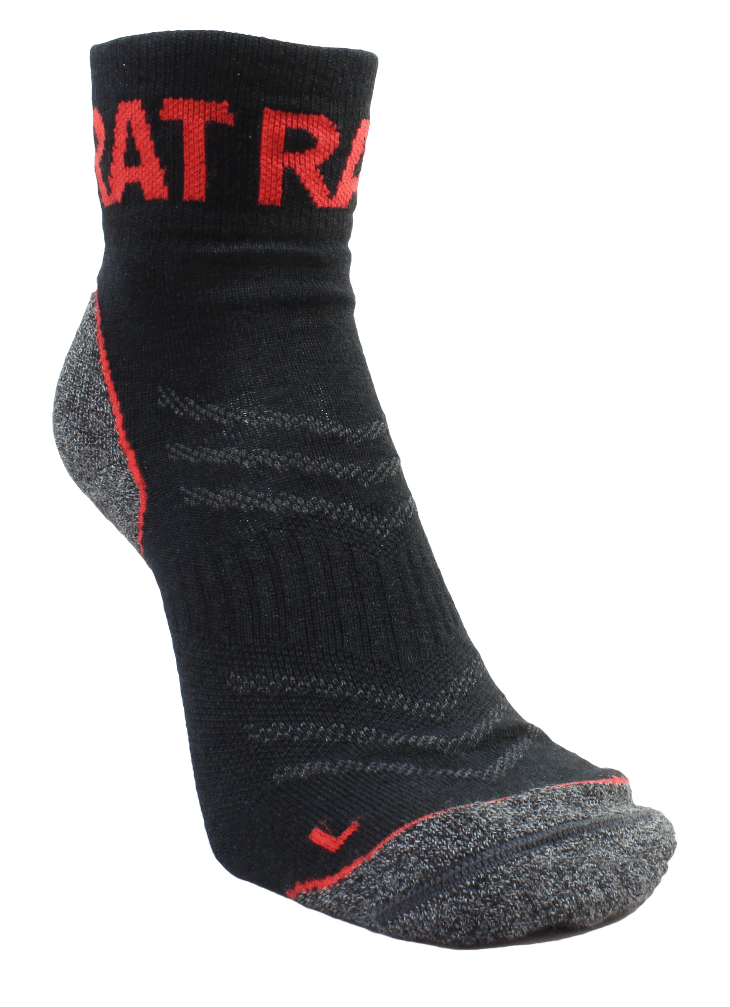 Endurance Merino Sock - Red/Black