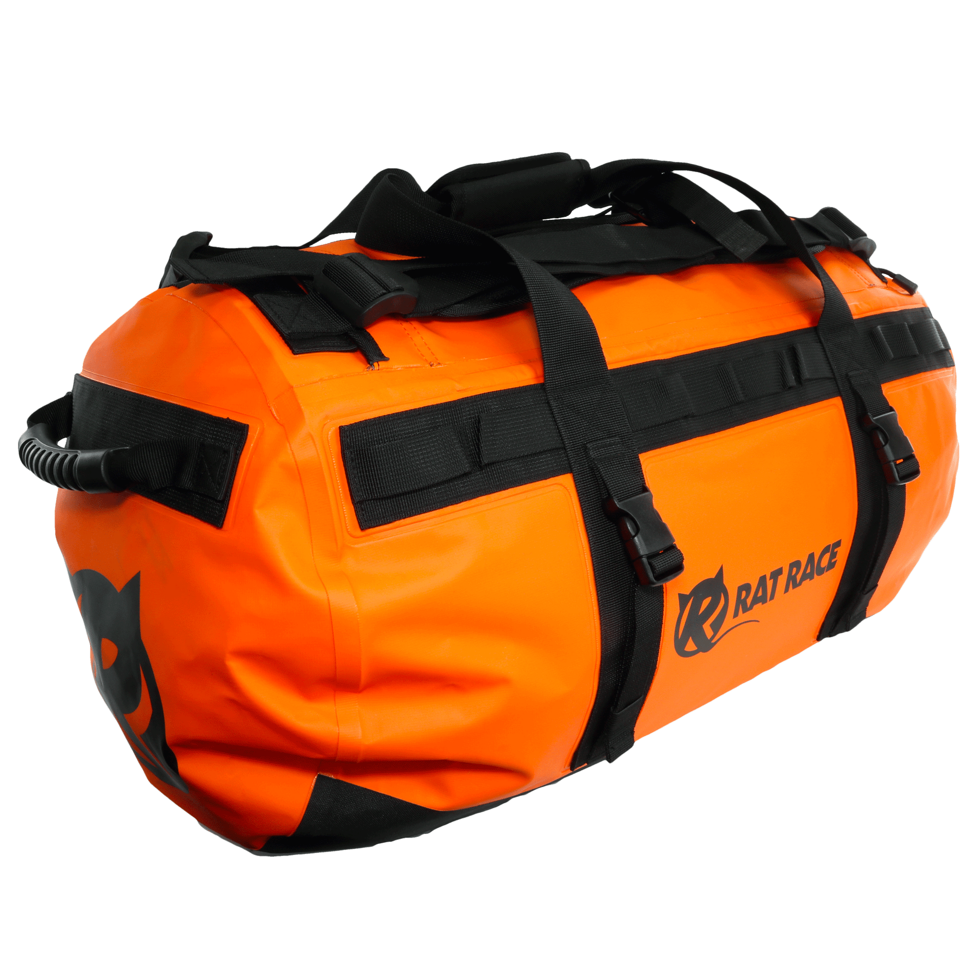 Orange 70L Duffel Bag Front View