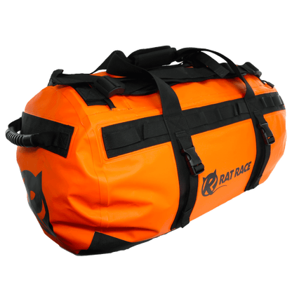 Orange 70L Duffel Bag Front View