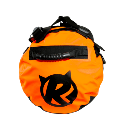 Orange 70L Duffel Bag End View