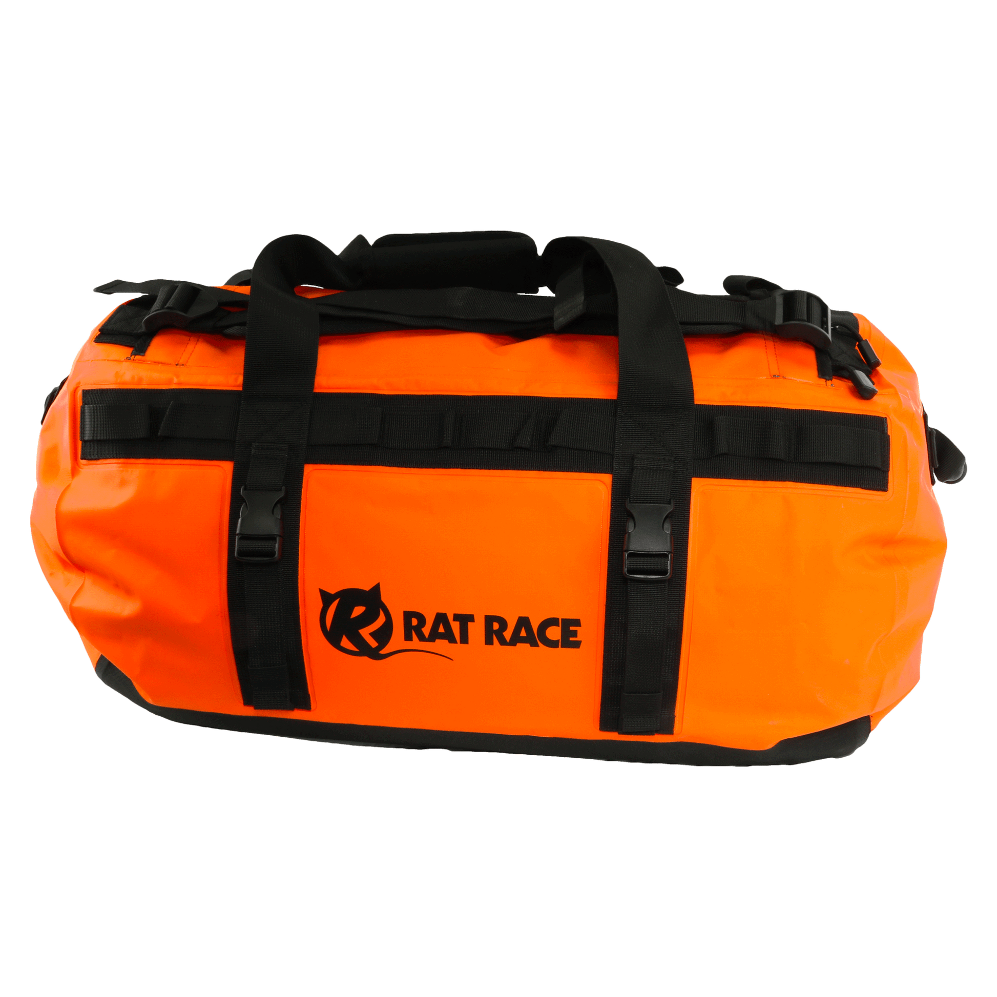 Orange 70L Duffel Bag Side View