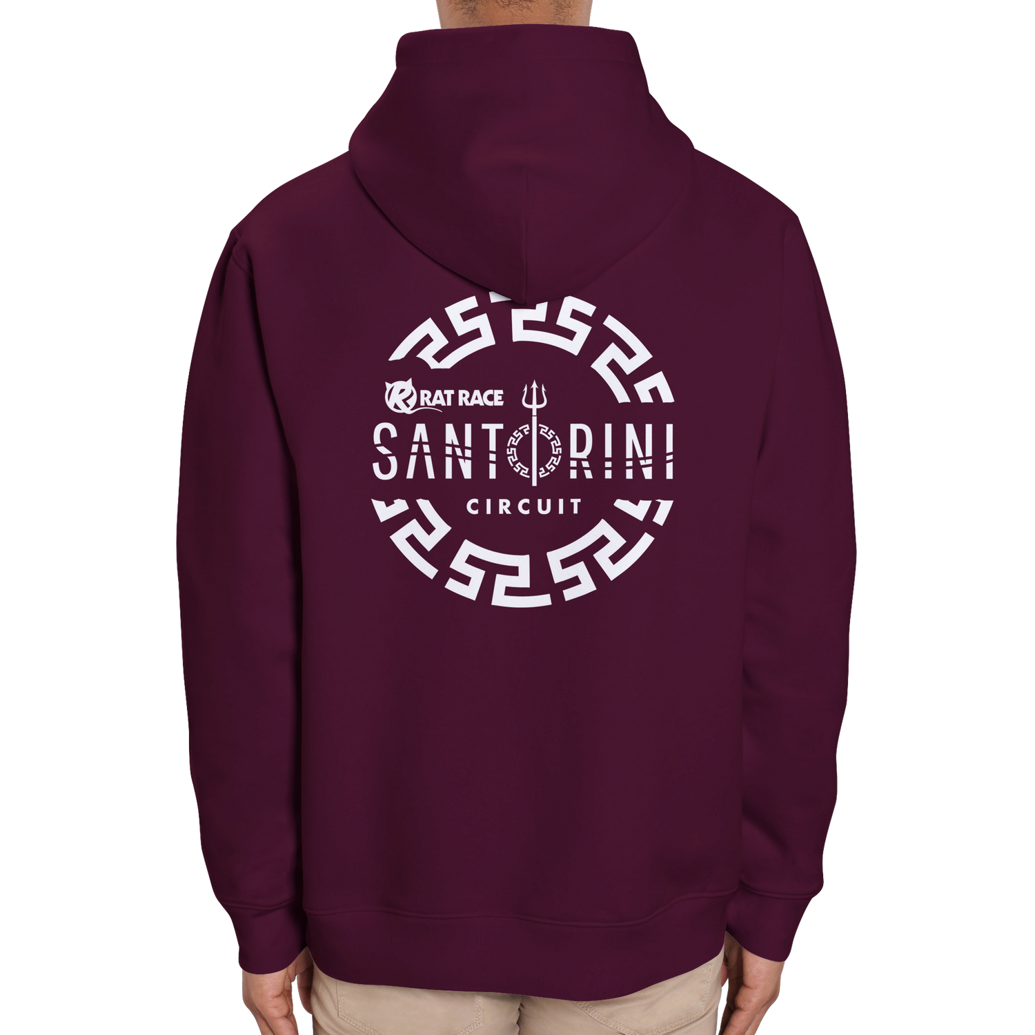 Rat Race Santorini Circuit Organic Unisex Hoodie - Rat Race Store