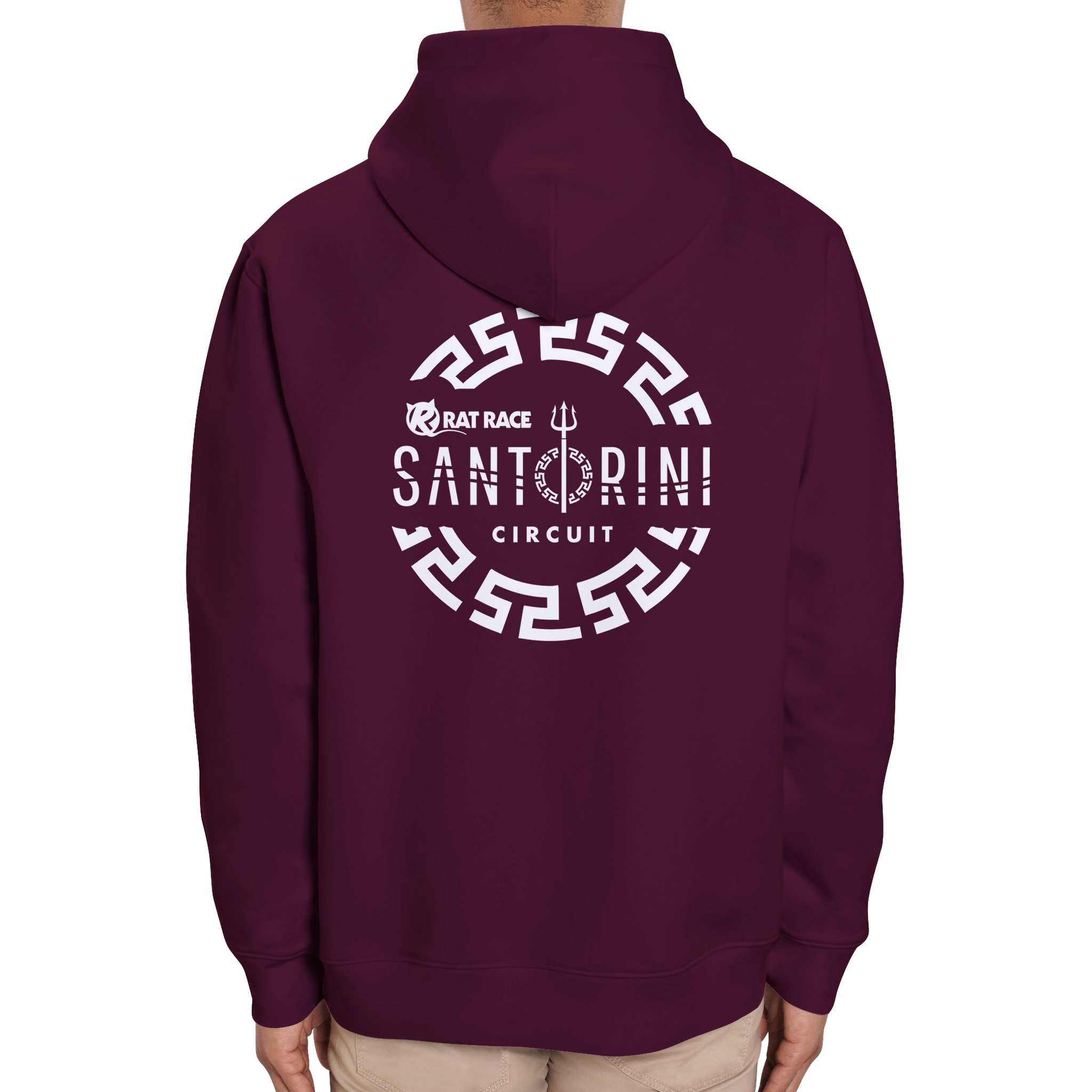 Rat Race Santorini Circuit Organic Unisex Hoodie - Rat Race Store