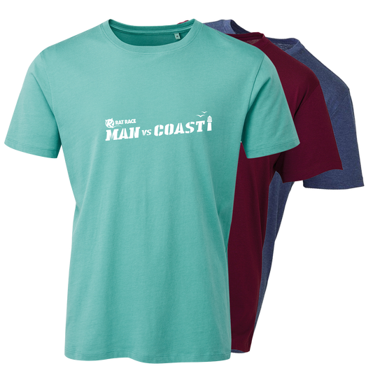 Man vs Coast - Rat Race 20 Years Of Adventure - Organic T-shirt