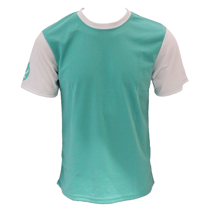 Racer T-shirt - Aqua/White - Rat Race Store