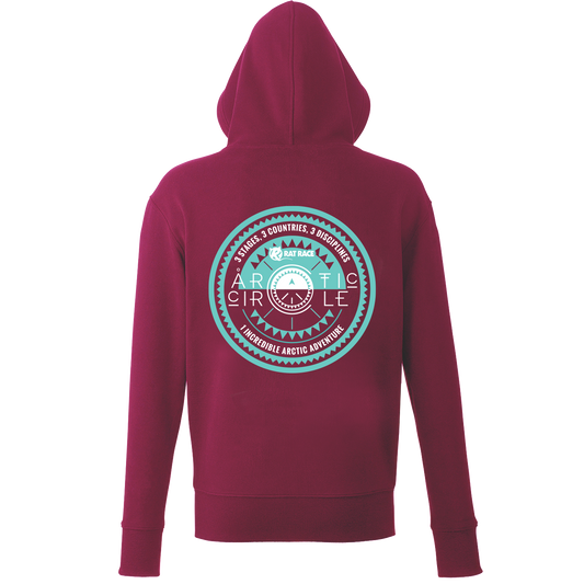 Arctic Circle Organic Unisex Hoodie - Maroon