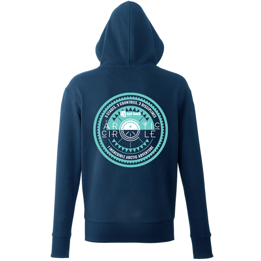 Arctic Circle Organic Unisex Hoodie - Navy