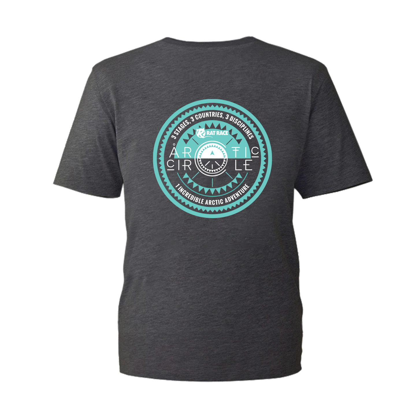 Rat Race Arctic Circle Organic Unisex Crewneck T-shirt - Grey