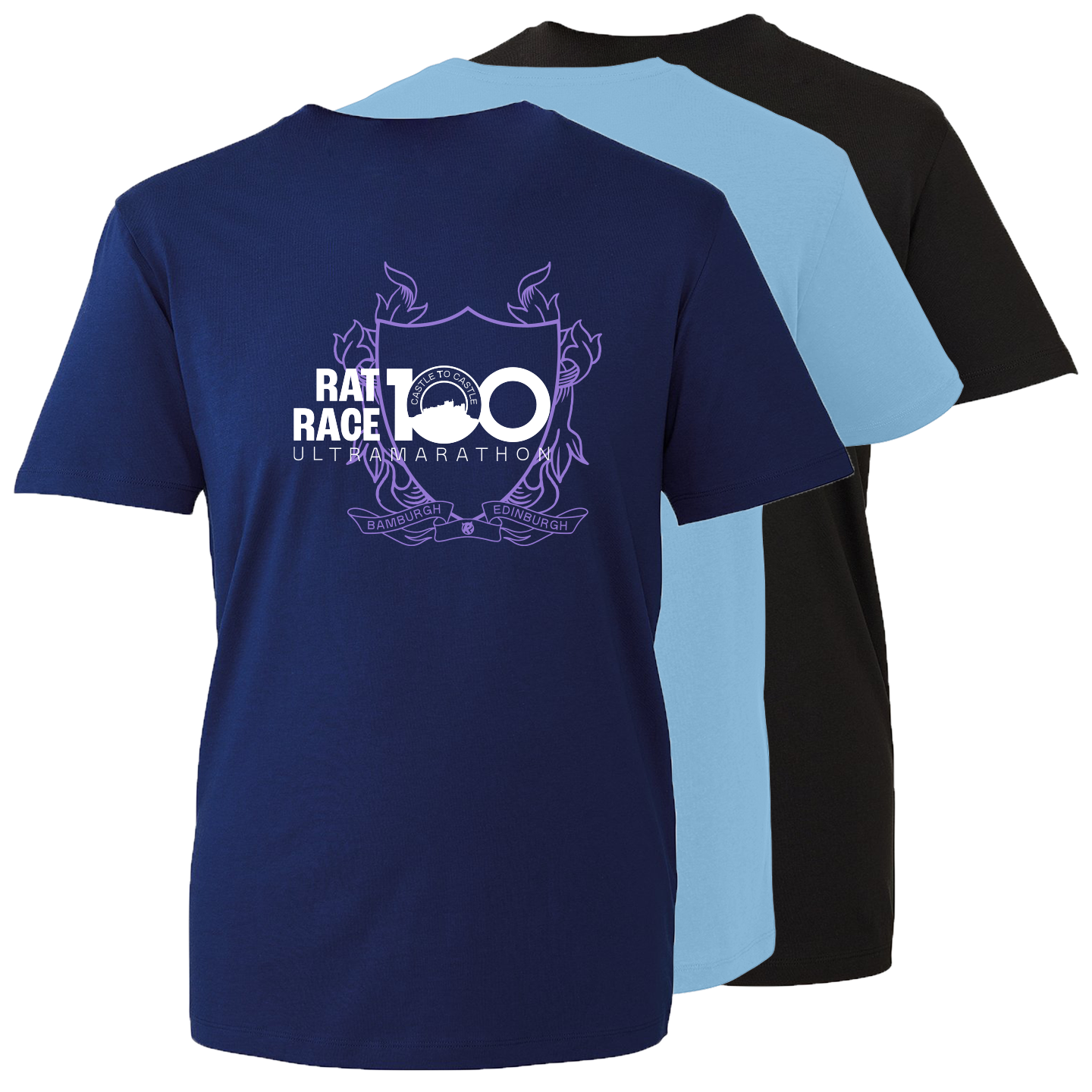 Rat Race 100 - Bamburgh to Edinburgh Crest T-shirt - Unisex