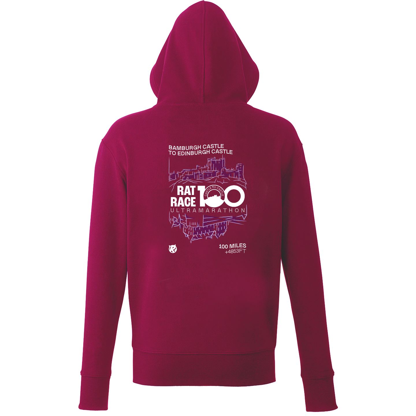 Rat Race 100 - Bamburgh to Edinburgh Reflection Hoodie - Unisex