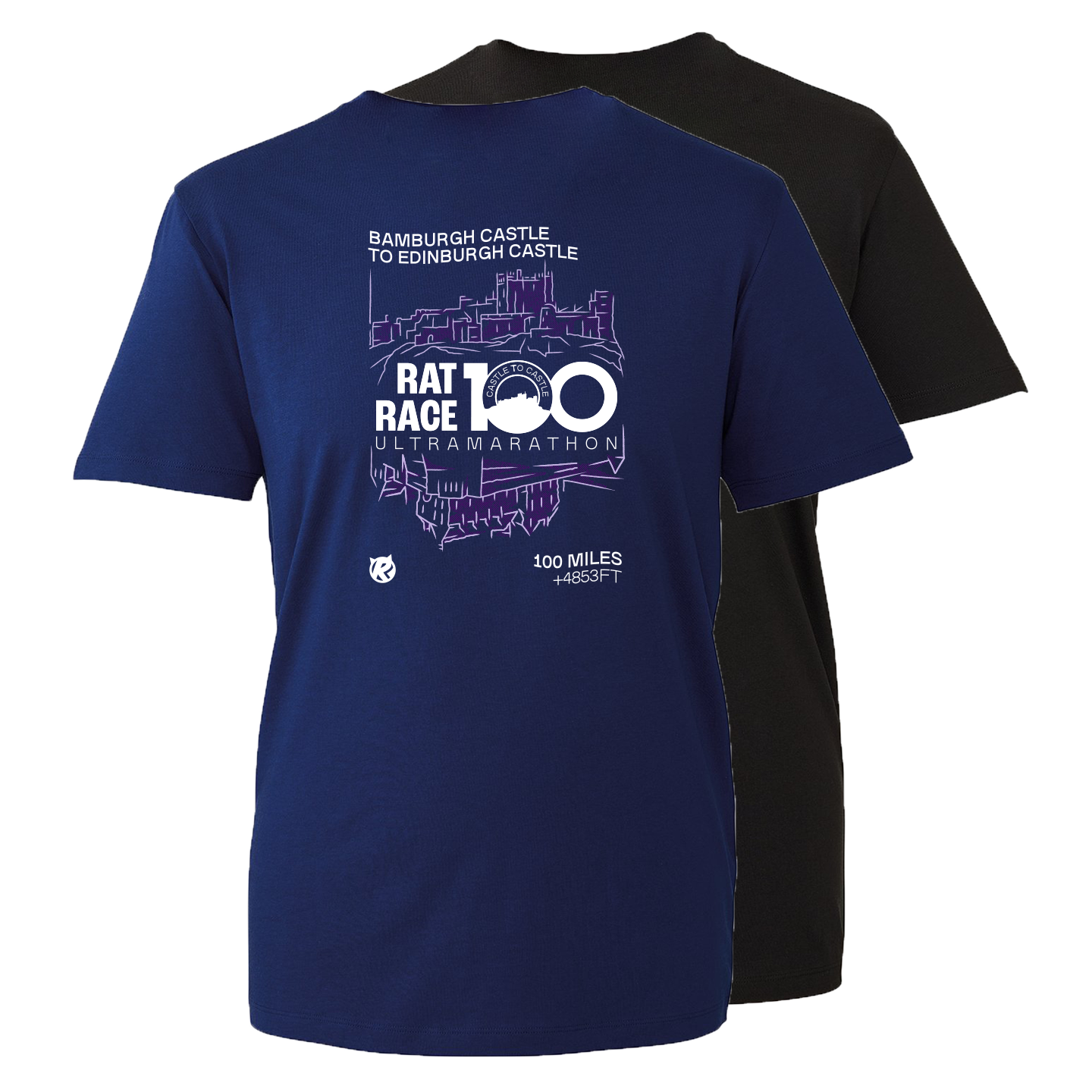 Rat Race 100 - Bamburgh to Edinburgh Reflection T-shirt - Unisex