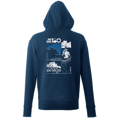 Rat Race 100 - Bamburgh to Edinburgh Stats Hoodie - Unisex