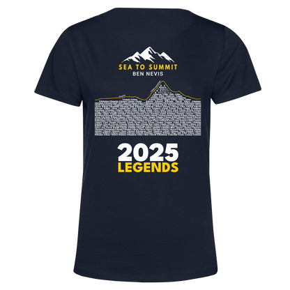 Sea to Summit Ben Nevis 2025 Legends Women's T-shirt - Navy - PRE ORDER