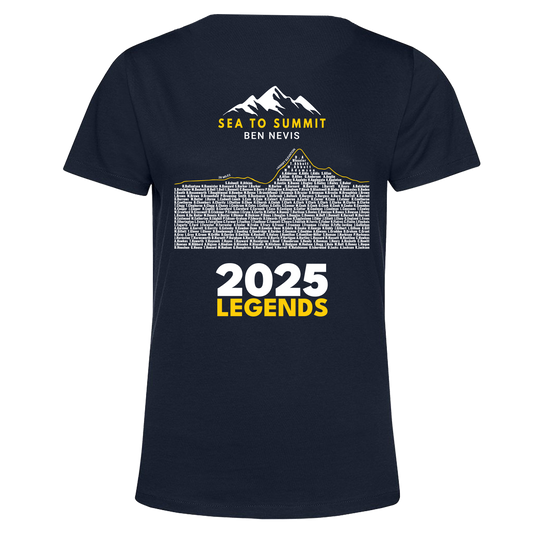 Sea to Summit Ben Nevis 2025 Legends Women's T-shirt - Navy - PRE ORDER