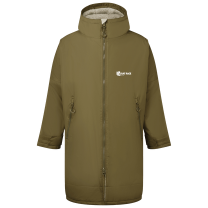 Rat Race All-Seasons Waterproof Changing Robe - Olive/Natural - Rat Race Store