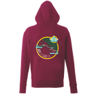 Croatia Multisport Map Organic Hoodie - Burgundy - Rat Race Store