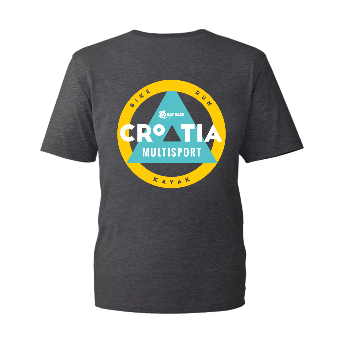 Croatia Multisport Organic T-shirt - Dark Grey - Rat Race Store