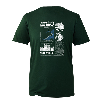Rat Race 100 - Edinburgh to Glamis Stats T-shirt - Unisex