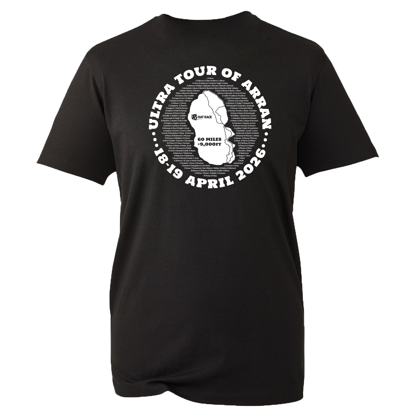 Ultra Tour of Arran 2026 Legends T-Shirt