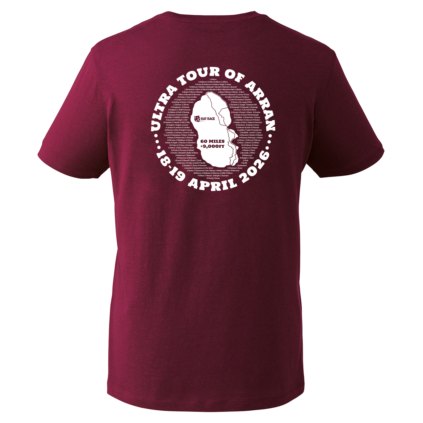 Ultra Tour of Arran 2026 Legends T-Shirt