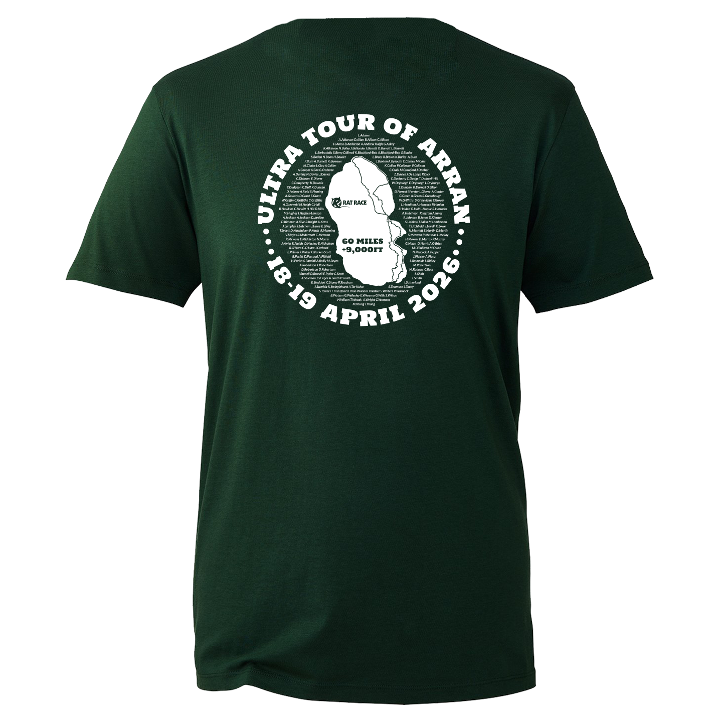 Ultra Tour of Arran 2026 Legends T-Shirt