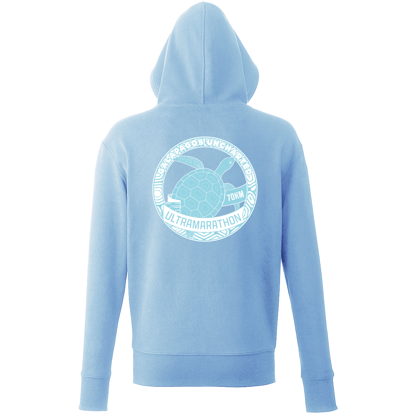 Galapagos Uncharted Organic Hoodie - Light Blue