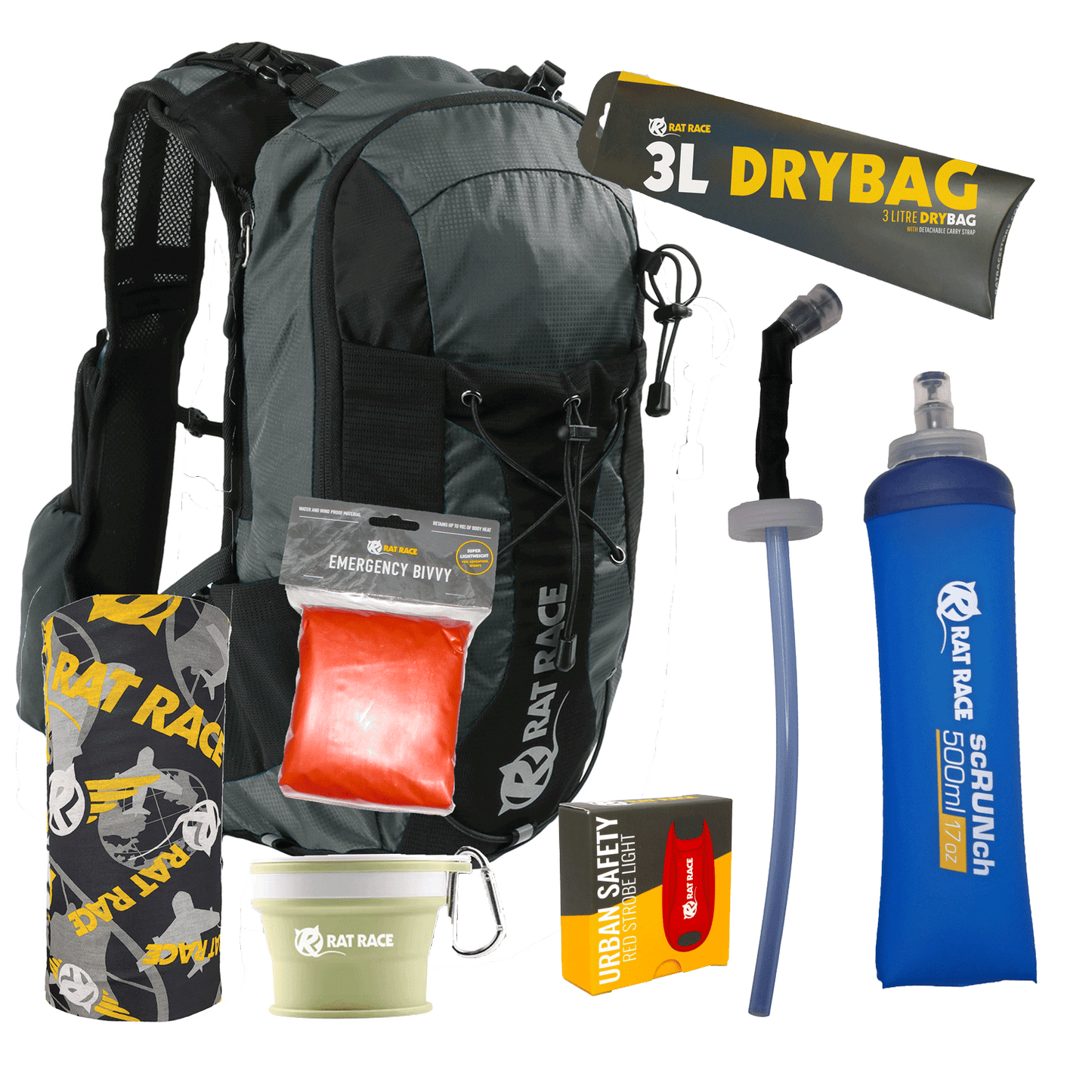 Great Glen Multi Sport Bundle - Grey/Black