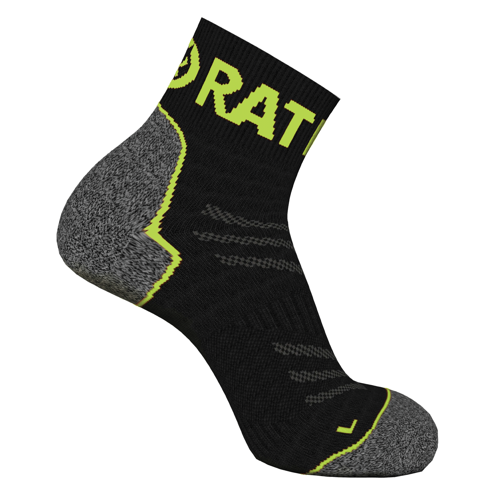Endurance Merino Sock - Acid Green/Black - Rat Race Store