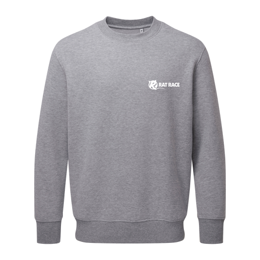 Rat Race Organic Sweatshirt - Grey Marl