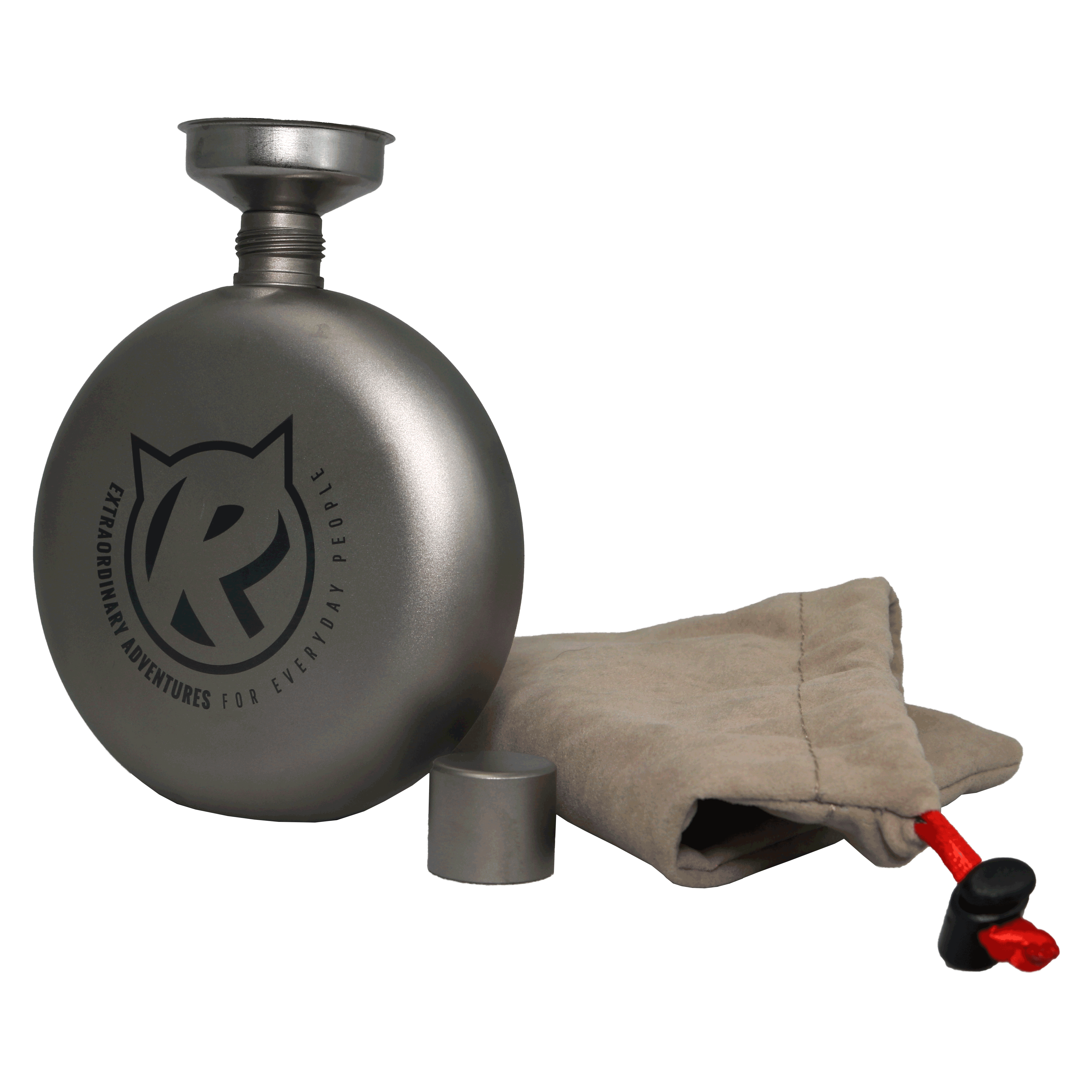 Adventurer's Spirit Titanium Hip Flask - 150ml - Rat Race Store