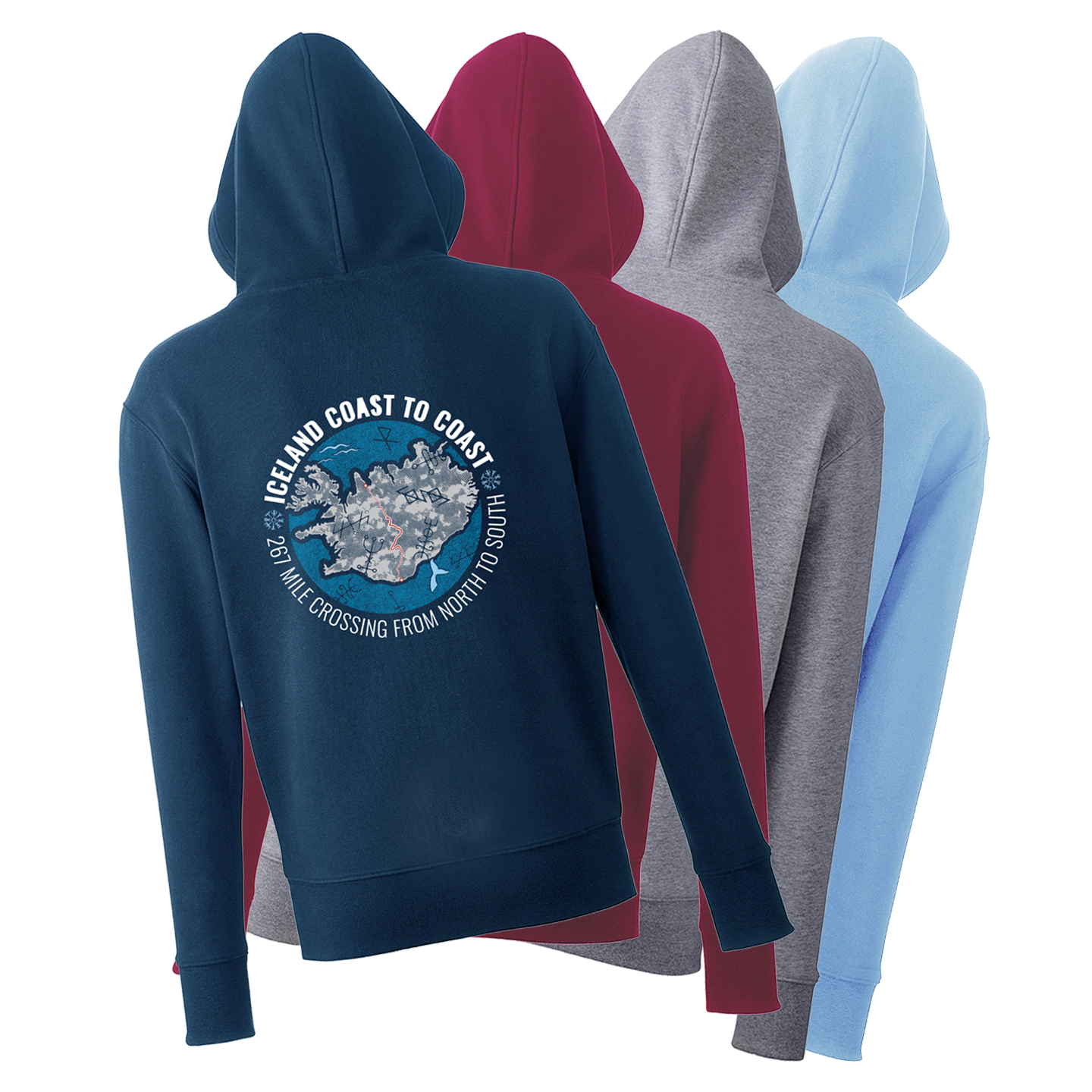 Iceland Coast to Coast Organic Cotton Hoodie