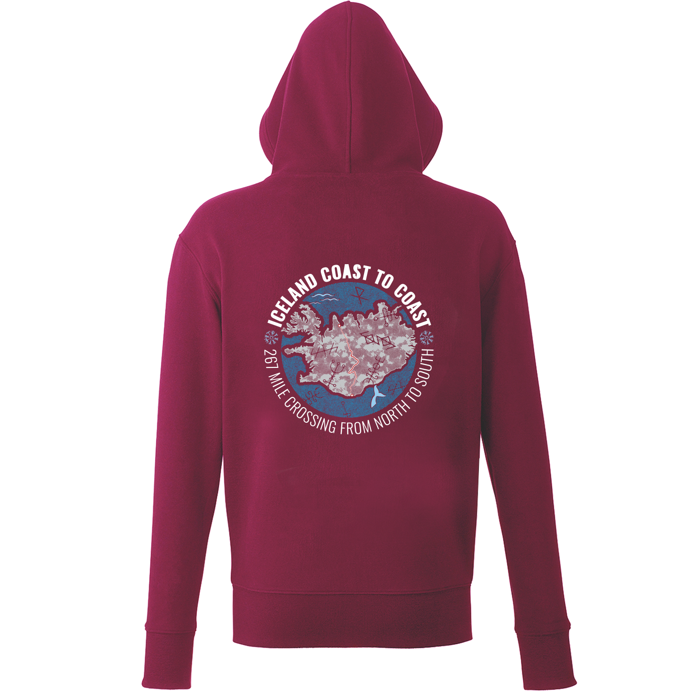 Iceland Coast to Coast Organic Cotton Hoodie