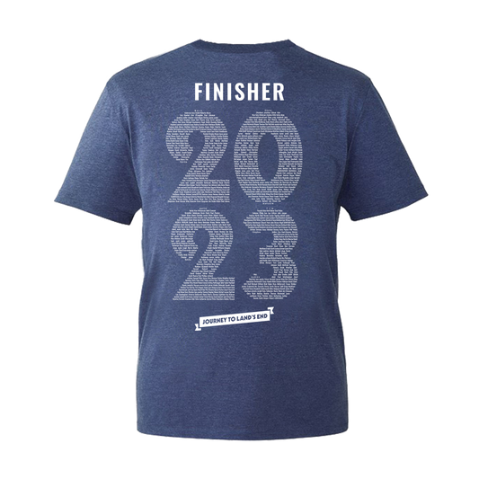Man vs Coast 2023 Named Finisher T-shirt - Navy