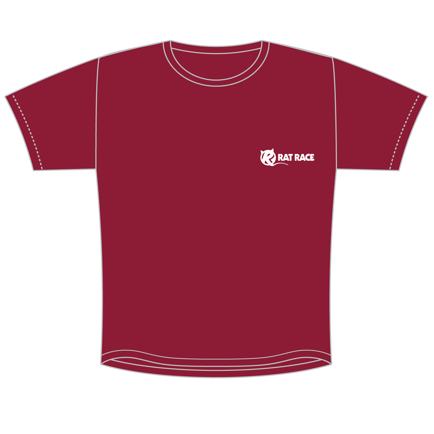 Man vs Coast 2024 Tech T-shirt - Chilli Red