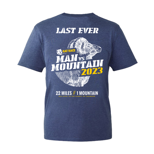 Man vs Mountain Last Ever 2023 T-shirt - Navy