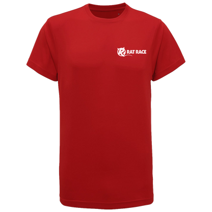 RR100 Bamburgh To Edinburgh Tech T-Shirt - Fire Red