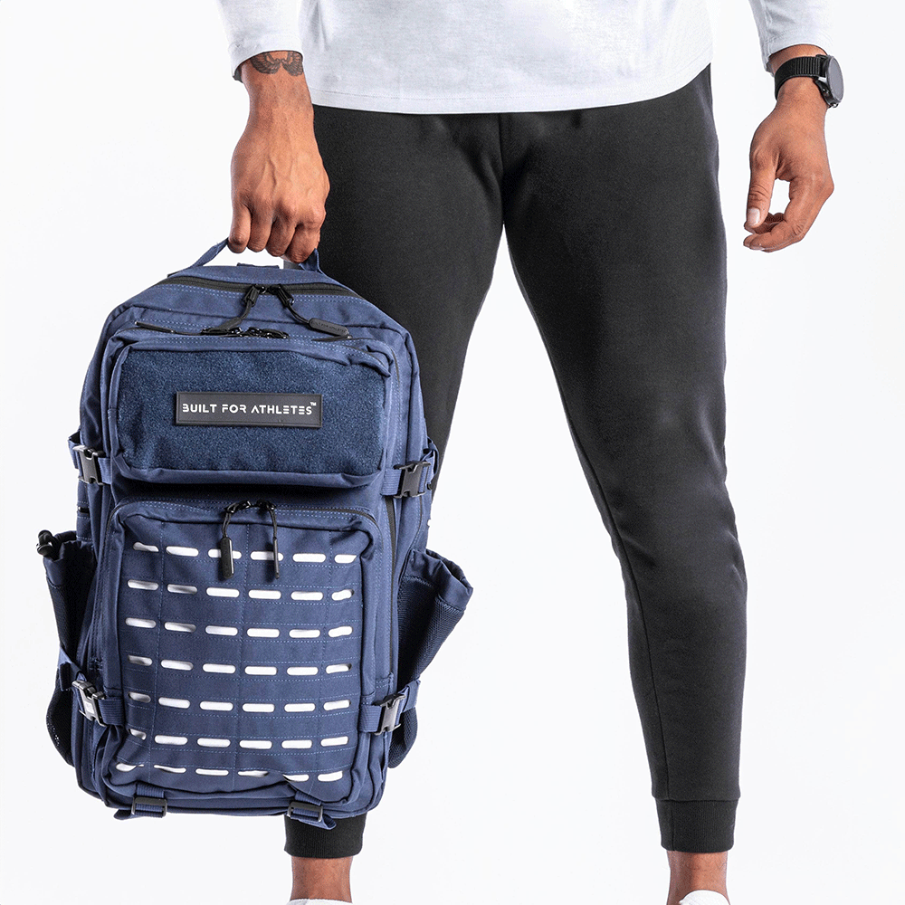 Large Navy & White Gym Backpack