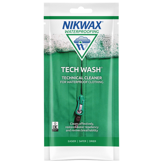 Nikwax Tech Wash 100ml (One use) Sachet - Technical Cleaner for Waterproofs