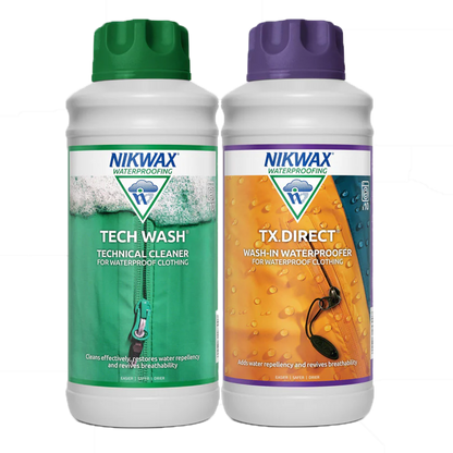 Nikwax Tech Wash & TX.Direct 2x1Litre Twin Pack