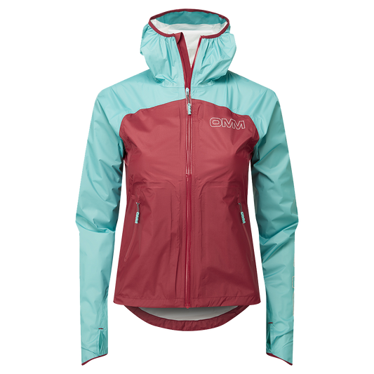 Women's Halo+ Jacket - Dark Red/Aqua