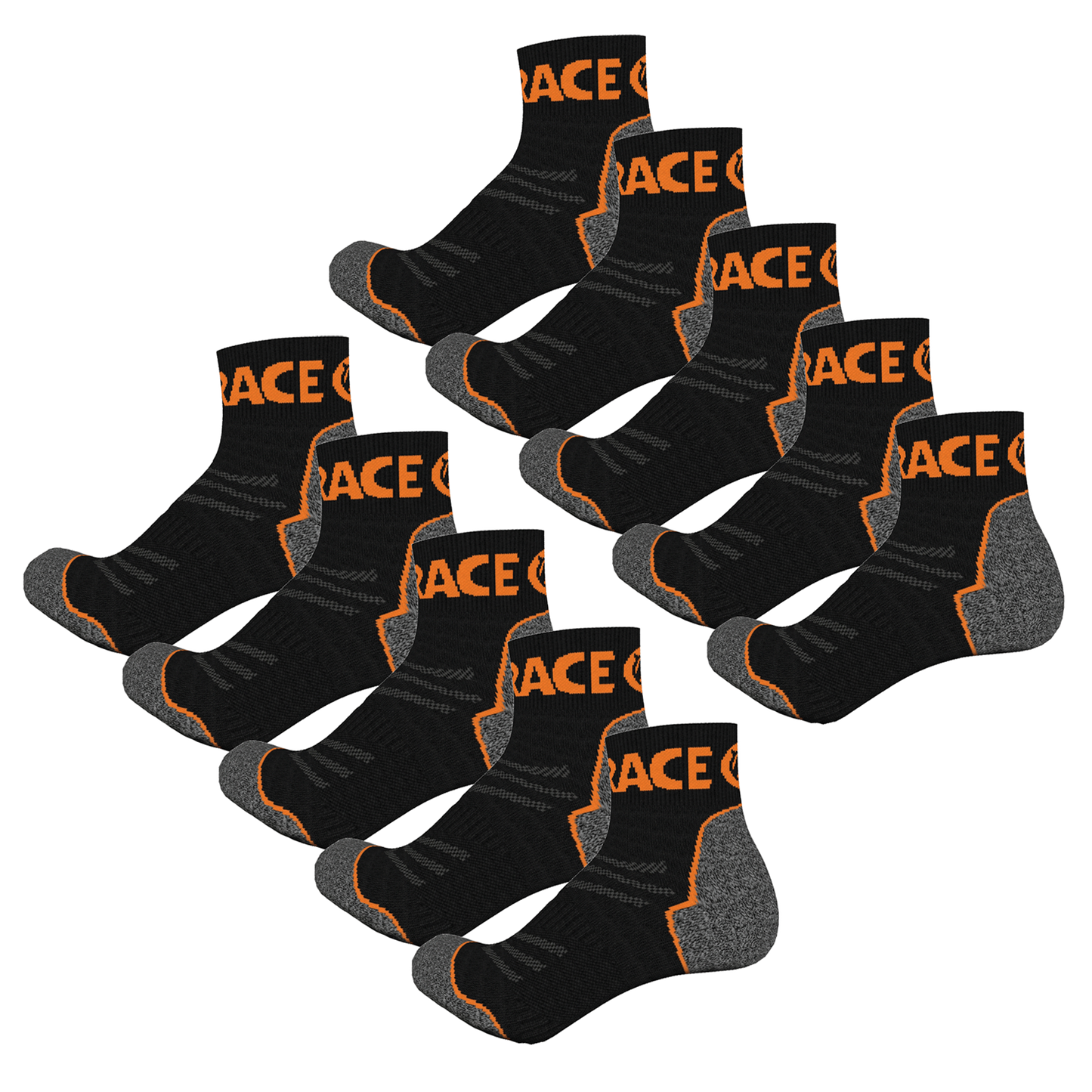 Black Friday - Merino Sock 10 Pack - Vibrant Orange