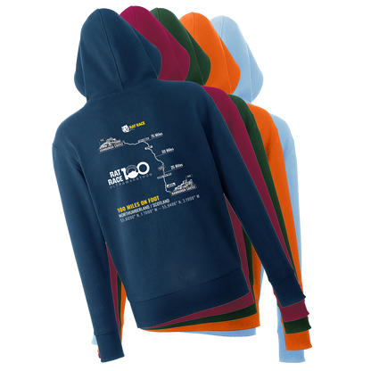 Rat Race 100 - Bamburgh to Edinburgh - Organic Hoodie