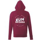 Run Britannia Organic Hoodie - Burgundy - Rat Race Store