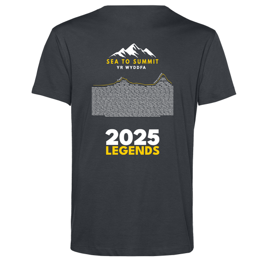Sea to Summit Yr Wyddfa 2025 Unisex Legends T-shirt - Grey - PRE ORDER