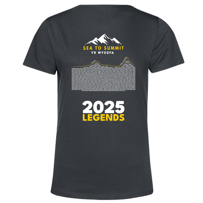 Sea to Summit Yr Wyddfa 2025 Legends Women's T-shirt - Grey - PRE ORDER