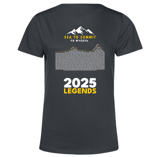 Sea to Summit Yr Wyddfa 2025 Legends Women's T-shirt - Grey - PRE ORDER