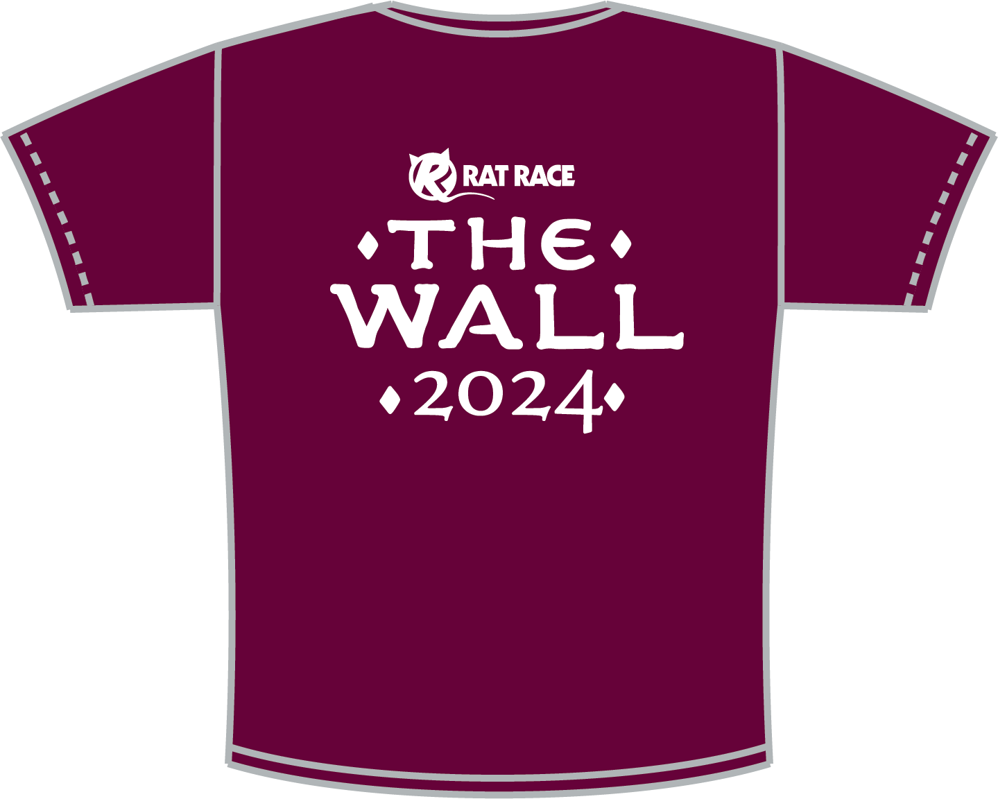 The Wall 2024 Tech T-shirt - Burgundy