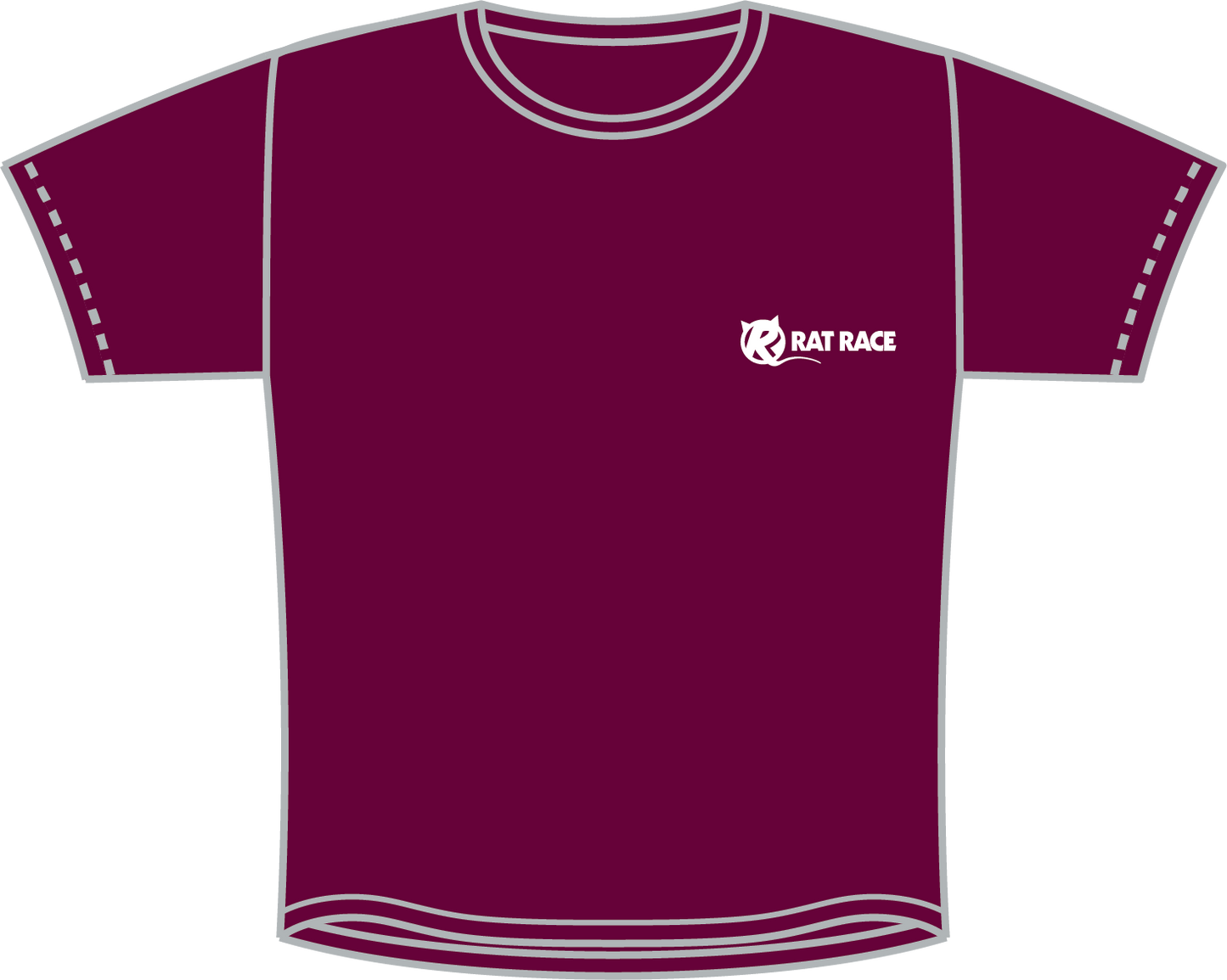 The Wall 2024 Tech T-shirt - Burgundy