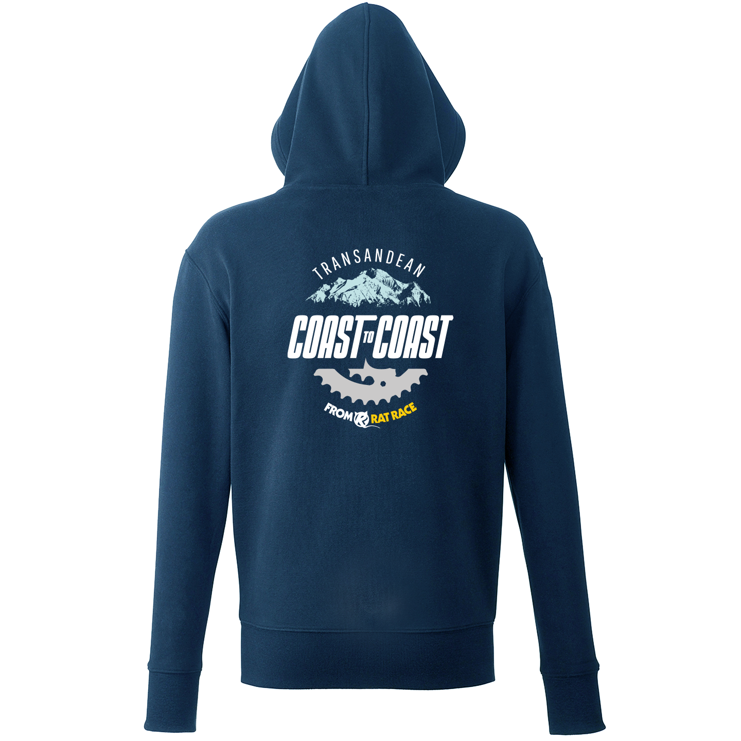 Trans Andean Organic Unisex Hoodie - Navy